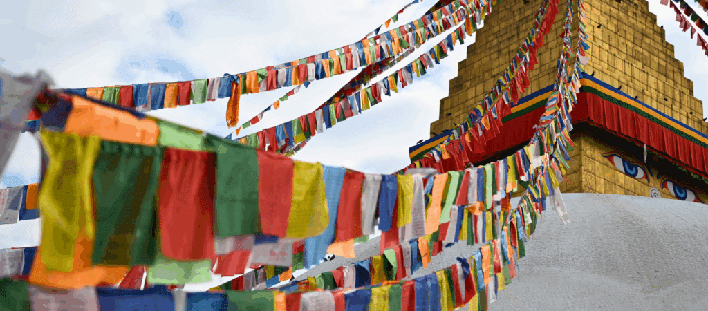 bright prayer flags